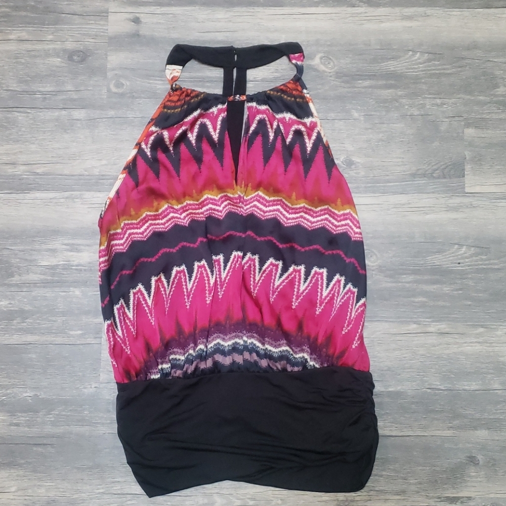 Partially backless blouse